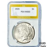 1926 Silver Peace Dollar PGA MS63