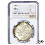 1900-O Morgan Silver Dollar NGC MS62