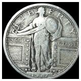 1917-D Type 1 Standing Liberty Quarter NICELY CIRC