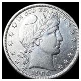 1900 Silver Barber Half Dollar NEARLY  UNCIRCULAT