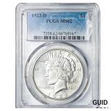 1922-D Silver Peace Dollar PCGS MS62
