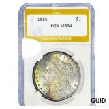 1885 Morgan Silver Dollar PGA MS64