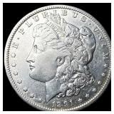 1891-O Silver Morgan Dollar ABOUT  UNCIRCULATED