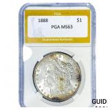 1888 Morgan Silver Dollar PGA MS63