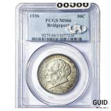 1936 Bridgeport Half Dollar PCGS MS66
