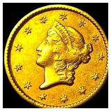 1851 Gold $1 Liberty Head CLOSELY UNCIRCULATED