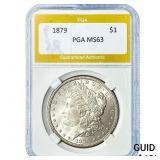 1879 Morgan Silver Dollar PGA MS63