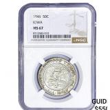 1946 Iowa Half Dollar NGC MS67