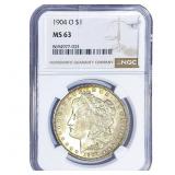 1904-O Morgan Silver Dollar NGC MS63