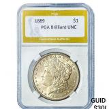 1889 Morgan Silver Dollar PGA Brilliant UNC