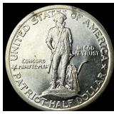 1925 Silver Lexington-Concord Half Dollar  UNCIRC