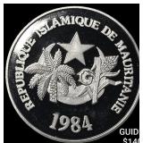 1984 Mauritania Silver 500 Ouguiya Proof