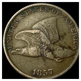 1857 Flying Eagle Cent ABOUT UNCIRCULATED
