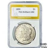 1890 Morgan Silver Dollar PGA Brilliant UNC