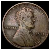 1914-D Lincoln Wheat Cent ABOUT UNCIRCULATED