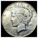 1927-S Silver Peace Dollar ABOUT UNCIRCULATED