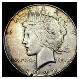 1928-S Silver Peace Dollar NEARLY  UNCIRCULATED
