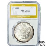1887 Morgan Silver Dollar PGA MS64