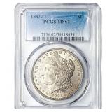 1882-O Morgan Silver Dollar PCGS MS62