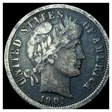 1901-O Silver Barber Dime LIGHTLY CIRCULATED