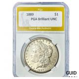 1889 Morgan Silver Dollar PGA Brilliant UNC