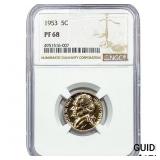 1953 Jefferson Nickel NGC PF68