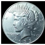 1935 Silver Peace Dollar CLOSELY UNCIRCULATED