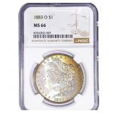 1883-O Morgan Silver Dollar NGC MS66