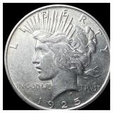 1925-S Silver Peace Dollar CLOSELY  UNCIRCULATED
