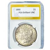 1890 Morgan Silver Dollar PGA Brilliant UNC