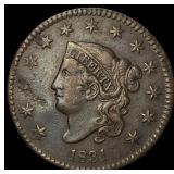 1831 Coronet Head Large Cent CHOICE AU