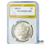 1884-O Morgan Silver Dollar PGA Brilliant UNC