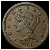 1855 Braided Hair Large Cent UNCIRCULATED