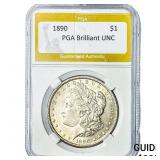 1890 Morgan Silver Dollar PGA Brilliant UNC