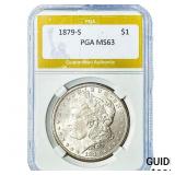 1879-S Morgan Silver Dollar PGA MS63