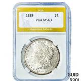 1889 Morgan Silver Dollar PGA MS63