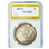 1884-O Morgan Silver Dollar PGA MS63