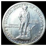 1925 Silver Lexington-Concord Half Dollar CHOICE B