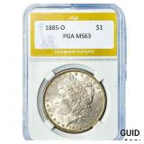 1885-O Morgan Silver Dollar PGA MS63