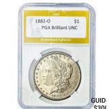 1882-O Morgan Silver Dollar PGA Brilliant UNC