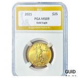 2021 1/2oz $25 Gold Eagle PGA MS69