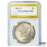 1882-O Morgan Silver Dollar PGA Brilliant UNC