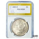 1883-O Morgan Silver Dollar PGA MS64