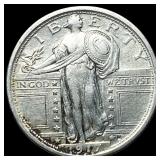 1917 Type 1 Standing Liberty Quarter CLOSELY  UNC