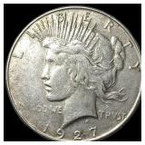 1927-S Silver Peace Dollar UNCIRCULATED