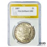 1887 Morgan Silver Dollar PGA Brilliant UNC