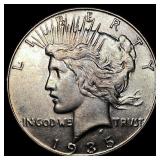 1935 Silver Peace Dollar CLOSELY UNCIRCULATED