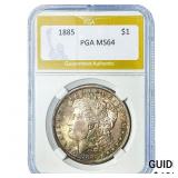 1885 Morgan Silver Dollar PGA MS64