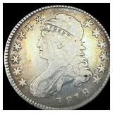 1818 Capped Bust Silver Half Dollar LIGHTLY  CIRC