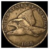 1858 Flying Eagle Cent NEARLY UNCIRCULATED